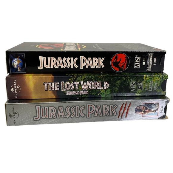 Jurassic Park, The Lost World, Jurassic Park 3 VHS Bundle - Picture 5 of 5